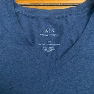 Armani exchange v neck t shirt